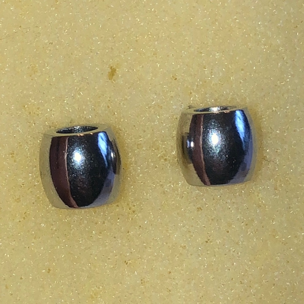 Silver Tone Dainty Boho Stud Earrings